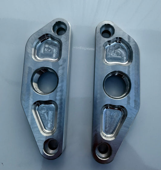Oil Cooler Block off Plate Set